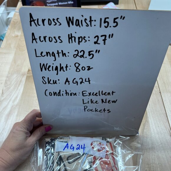 Retrolicious Home Cooked Print A-Line Skirt Beige Black Red Size Large - Picture 8 of 8